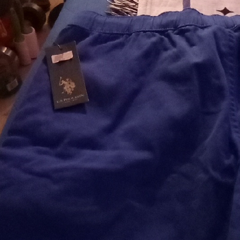 U.S. Polo Assn. Navy Blue Pants with Yellow Waistband - Picture 5 of 5